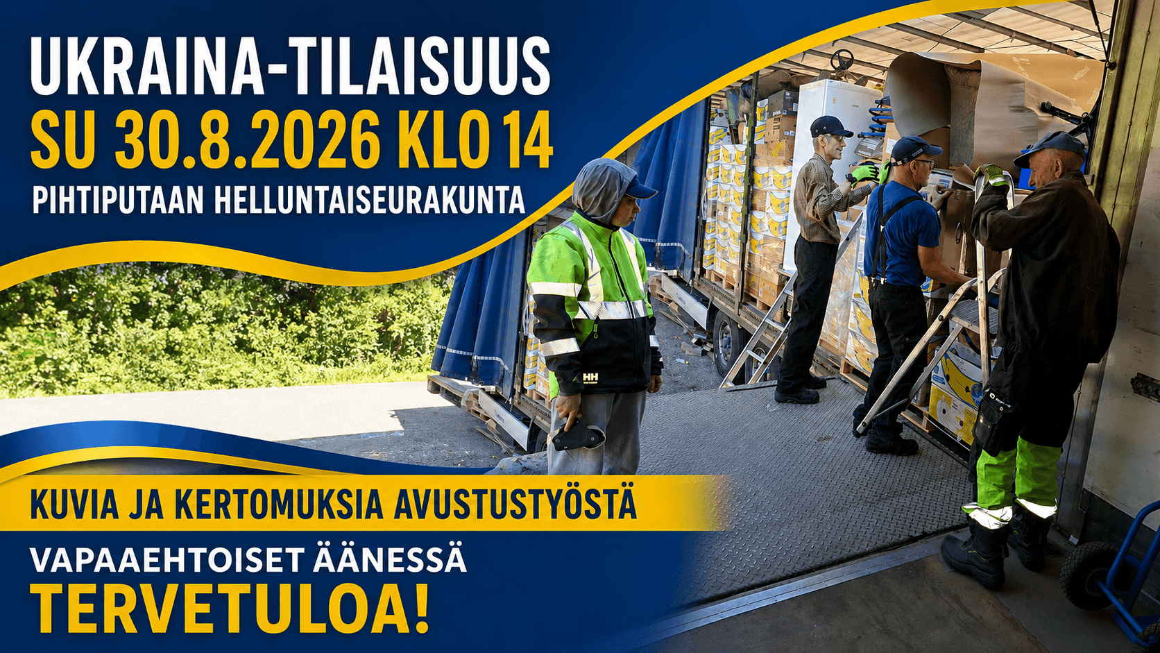 Ukrainatilaisuus helluntaiseurakunnassa
